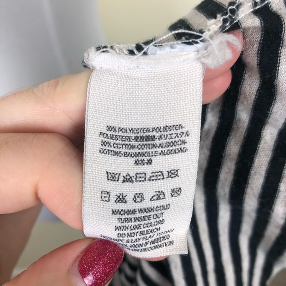 ‼️CLEARANCE‼️ Free People We the Free Striped Peplum Top - Picture 8 of 8